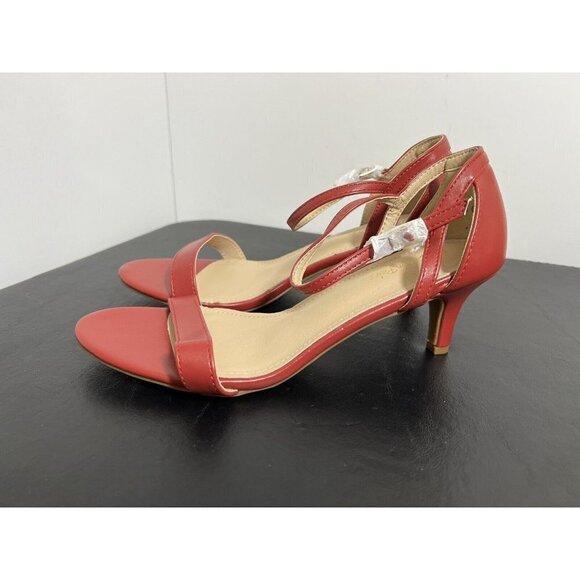 DREAM PAIRS Women's Low Stilettos Heel Sandals Ankle Strap Size 8.5 - Picture 7 of 11